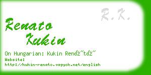 renato kukin business card